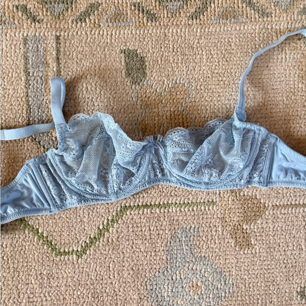 Blush Lace Soft Seduction Women's Demi Bra in Light Blue